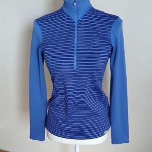 Patagonia Women's Blue Striped Long Sleeve Top